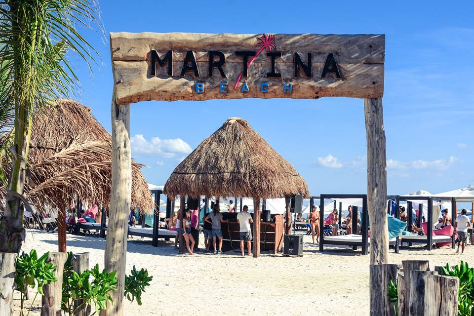 Martina Beach Club Playa del Carmen Mexico Address and Map